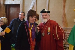 Les 2 chevaliers d'honneur de la confrrie du pissenlit