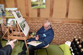 L'artiste peintre JJ Barbotte de la Valle Mulatre